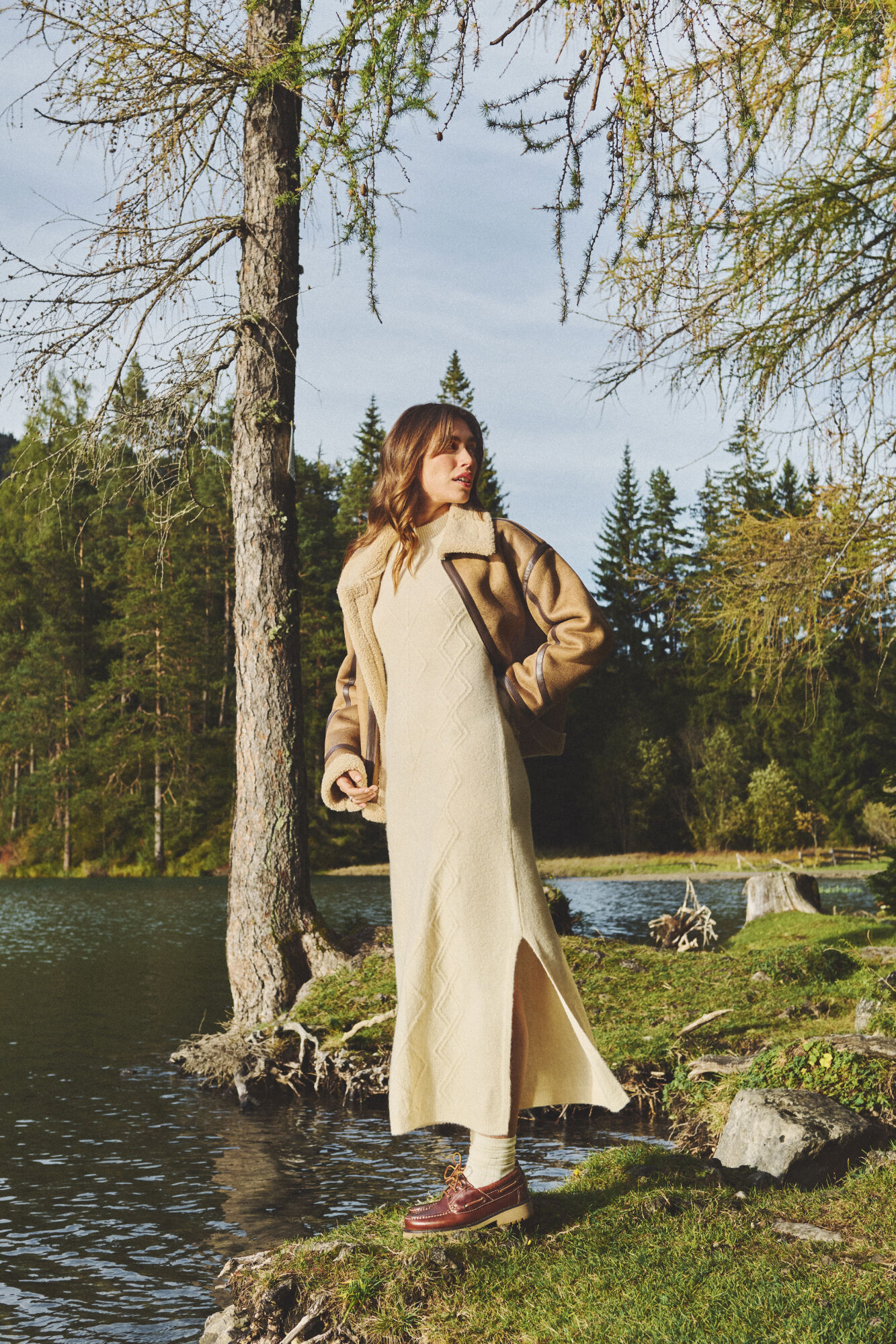 Springfield Vestido malha tricotado