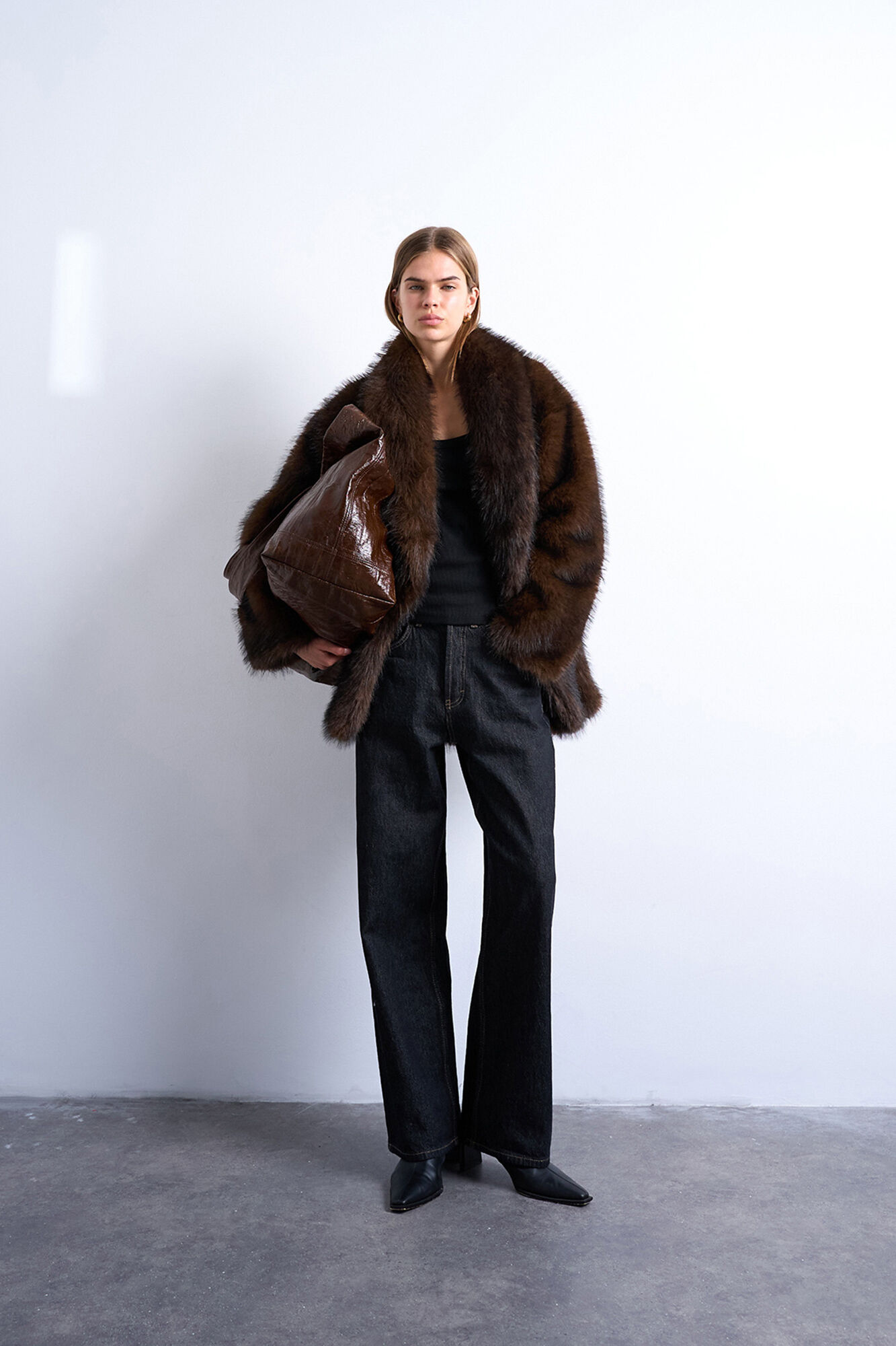 Topshop Casaco de pele