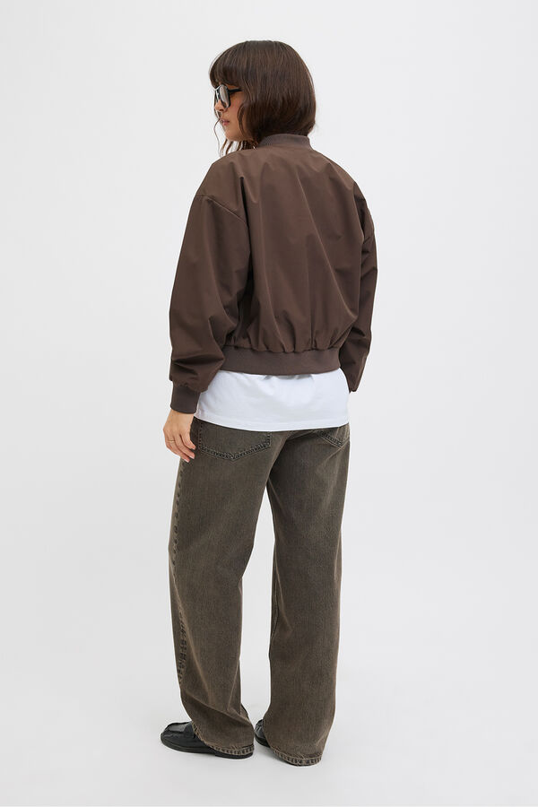 Jack & Jones Blus&atilde;o bomber castanho