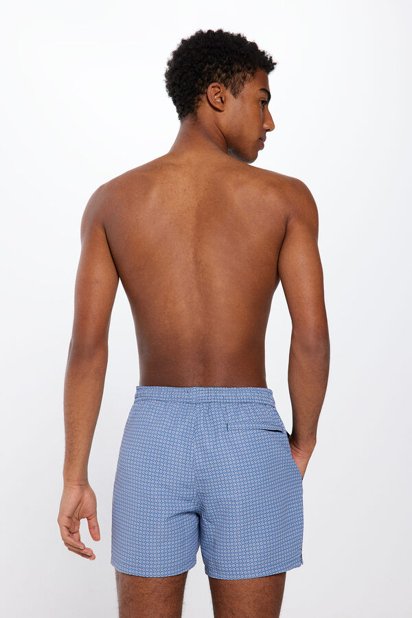 Springfield Bañador estampado geométrico azul