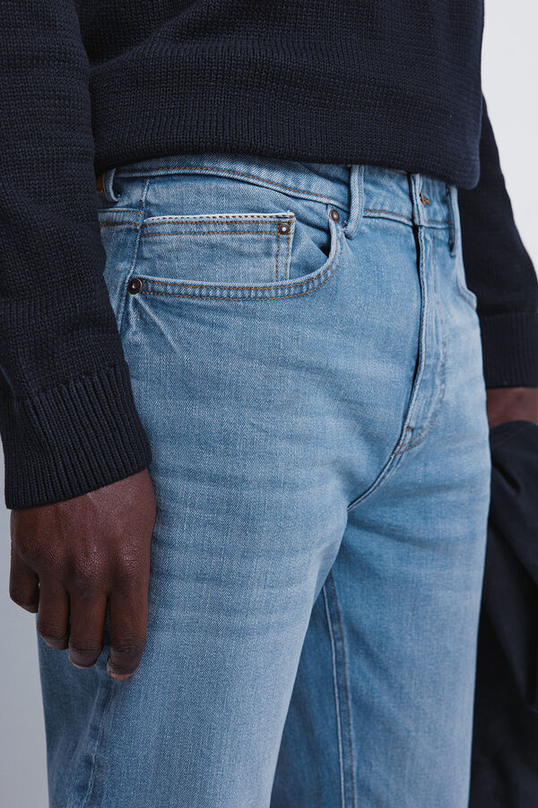 Springfield Jeans lavado medio slim fit azul