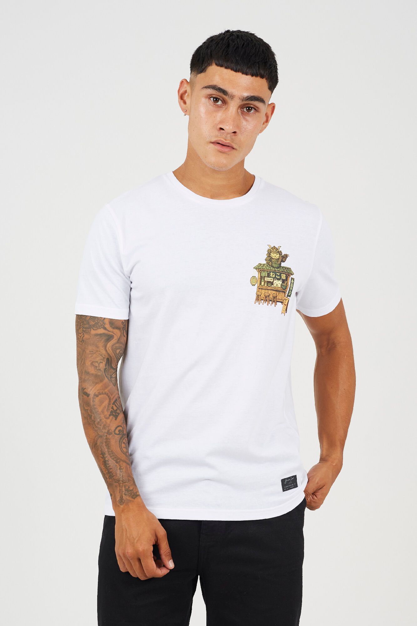 Brave Soul Camiseta manga corta print oriental