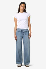 Noisy May Vaquero wide lazada azul