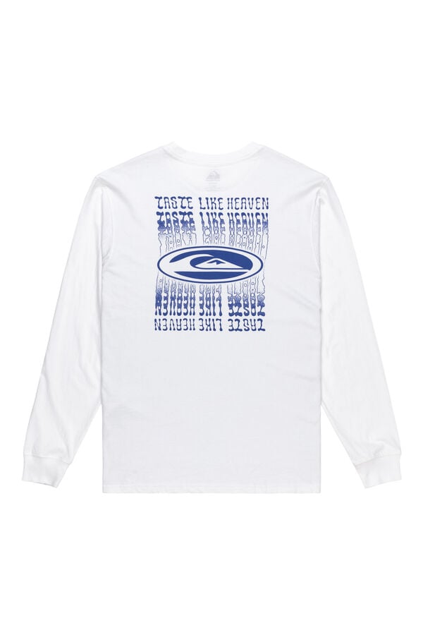 Quiksilver Ev Heaven Like - Camiseta de manga larga para hombre blanco
