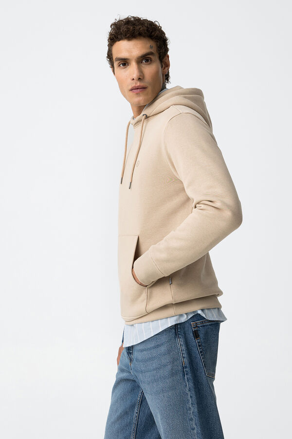 Tiffosi Hoodie B&aacute;sico beige