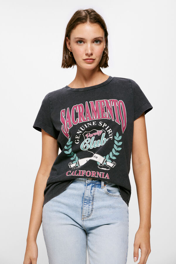 Springfield T-shirt "Sacramento" cinza claro