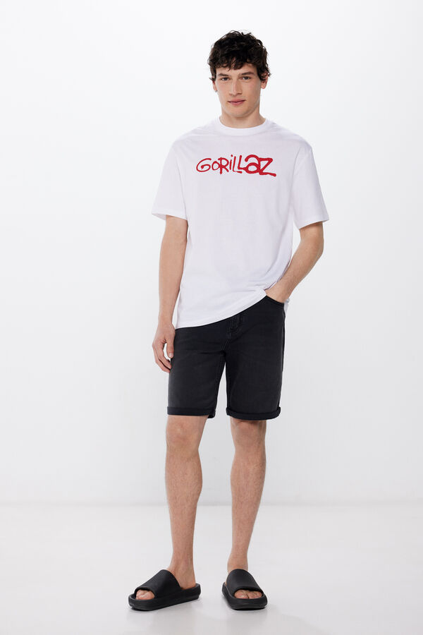 Springfield Camiseta Gorillaz Faces blanco