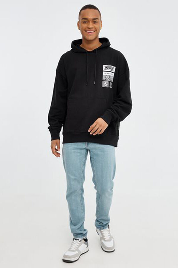 Inside Sudadera Con Capucha negro