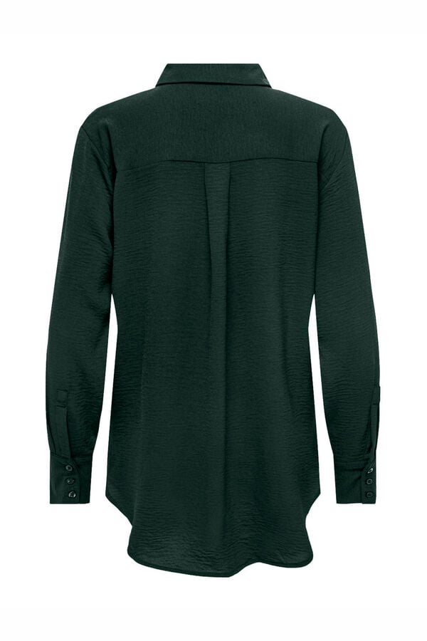 JDY Camisa longa larga azul