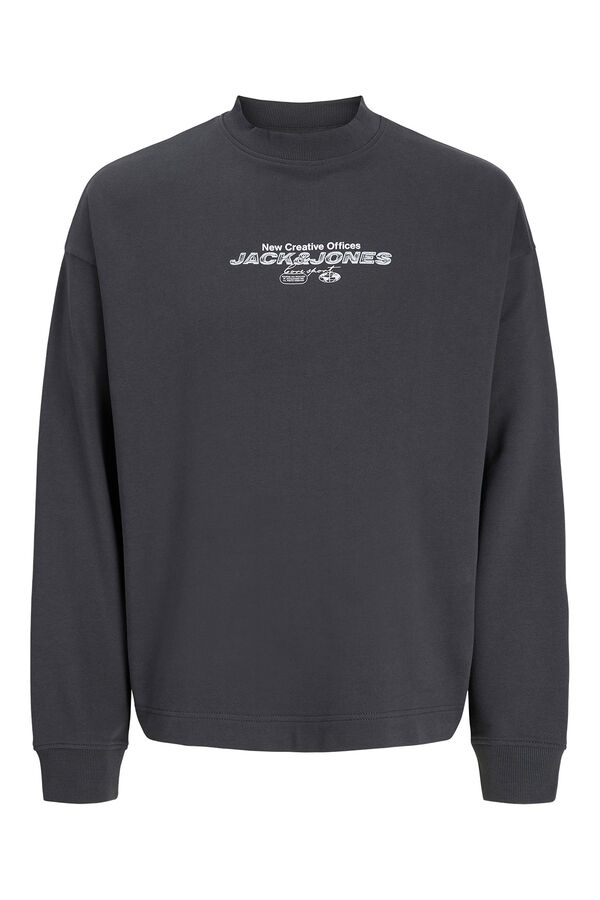 Jack & Jones Suadadera b&aacute;sica manga larga gris