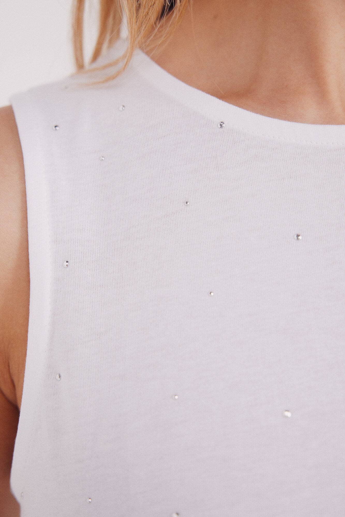 Springfield Camiseta tachas cristal