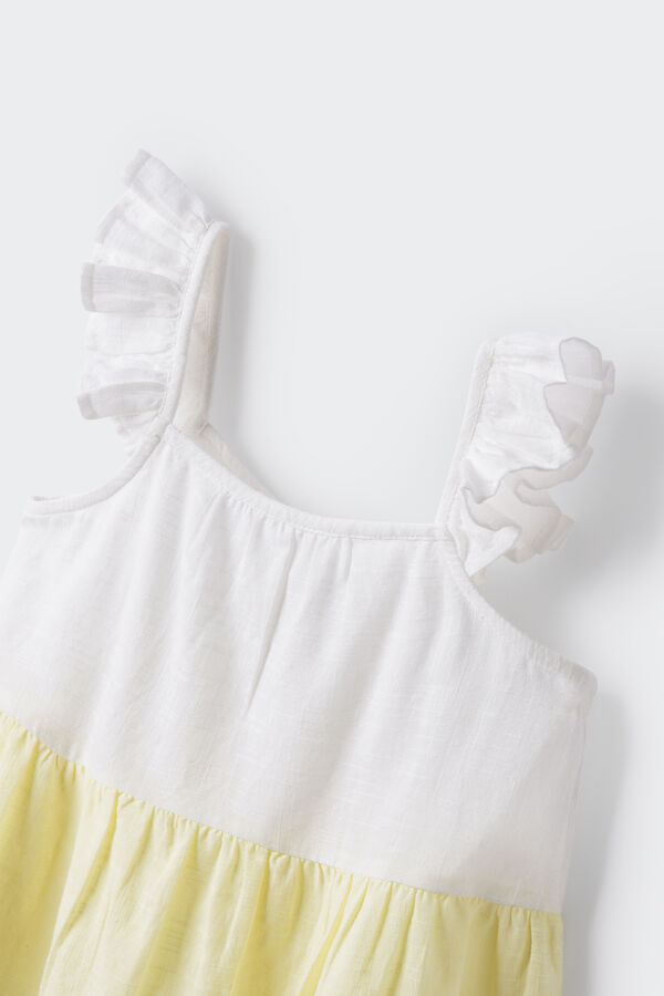 Springfield Kids Vestido tricolor ni&ntilde;a amarillo