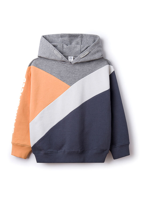 Springfield Kids Sudadera color block ni&ntilde;o azul