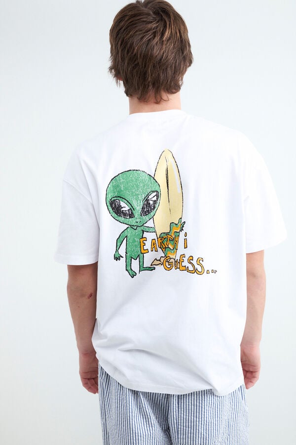 Balmohk T-shirt de manga curta branco