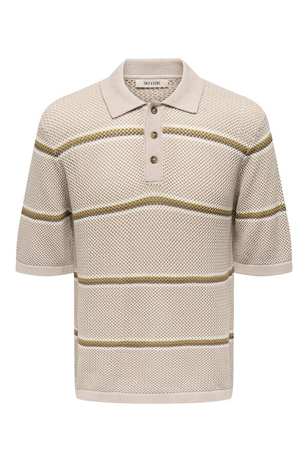 Only & Sons Polo de punto beige