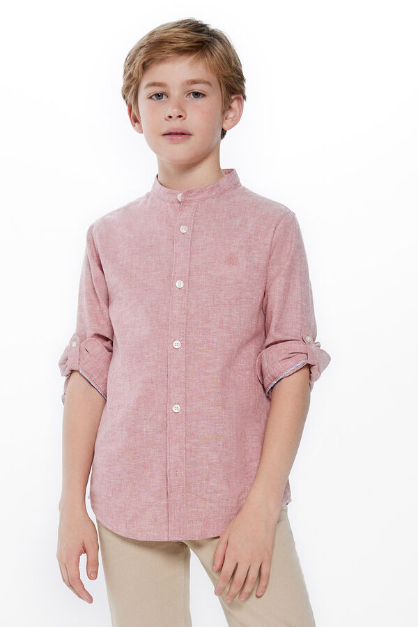 Springfield Kids Camisa lino ni&ntilde;o rosa