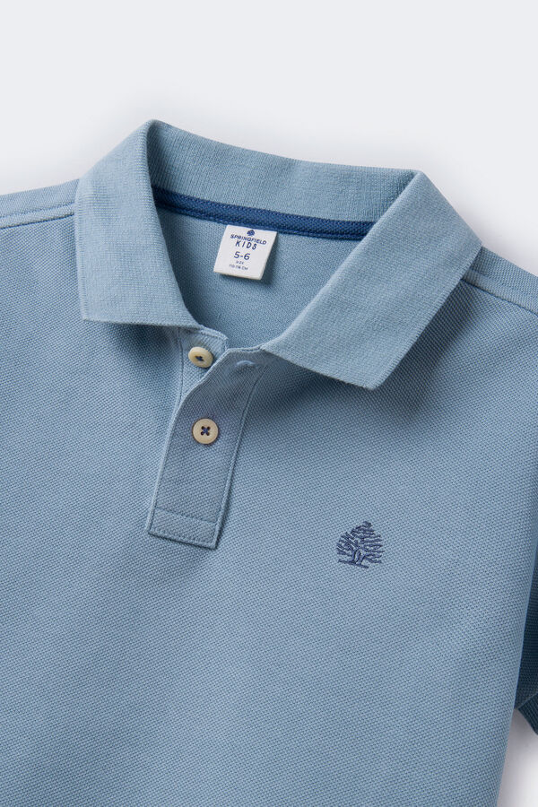 Springfield Kids Polo b&aacute;sico menino azul