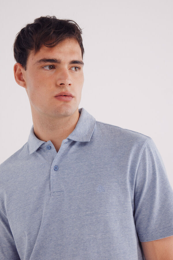 Springfield Polo jersey microrrisca azul