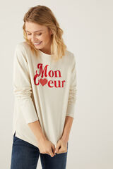 Springfield Sweatshirt "Mon coeur" cinza