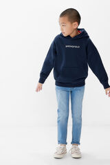 Springfield Kids Sweatshirt capuz logo menino azul