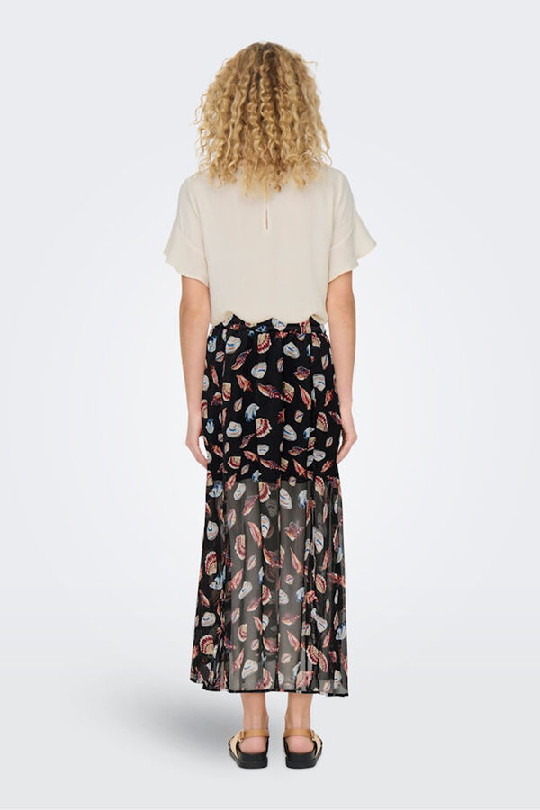 Only Falda midi negro