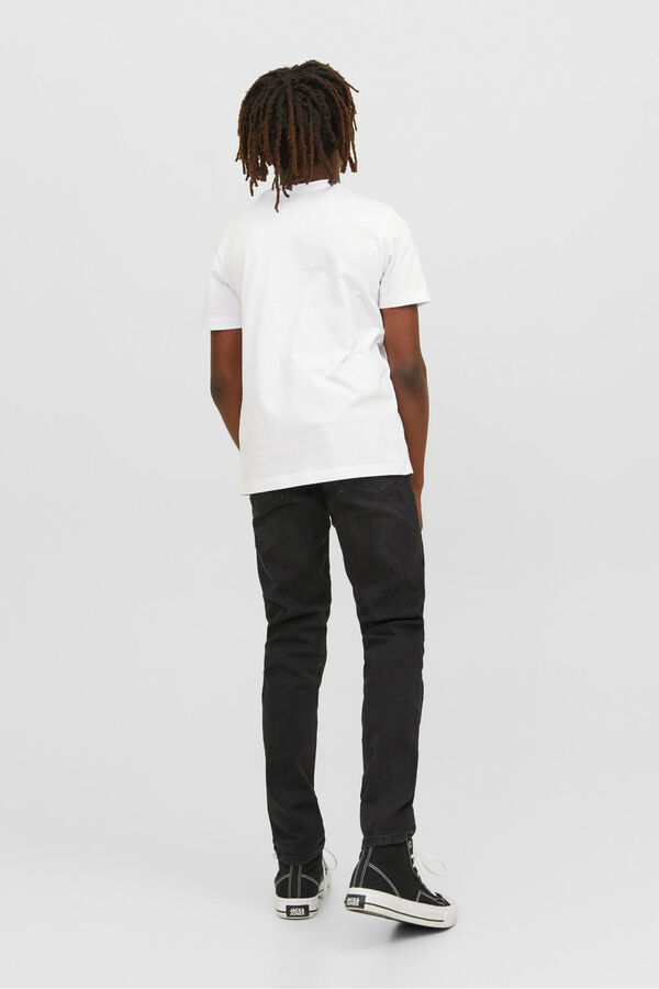 Jack & Jones Junior Camiseta estampada regular fit branco