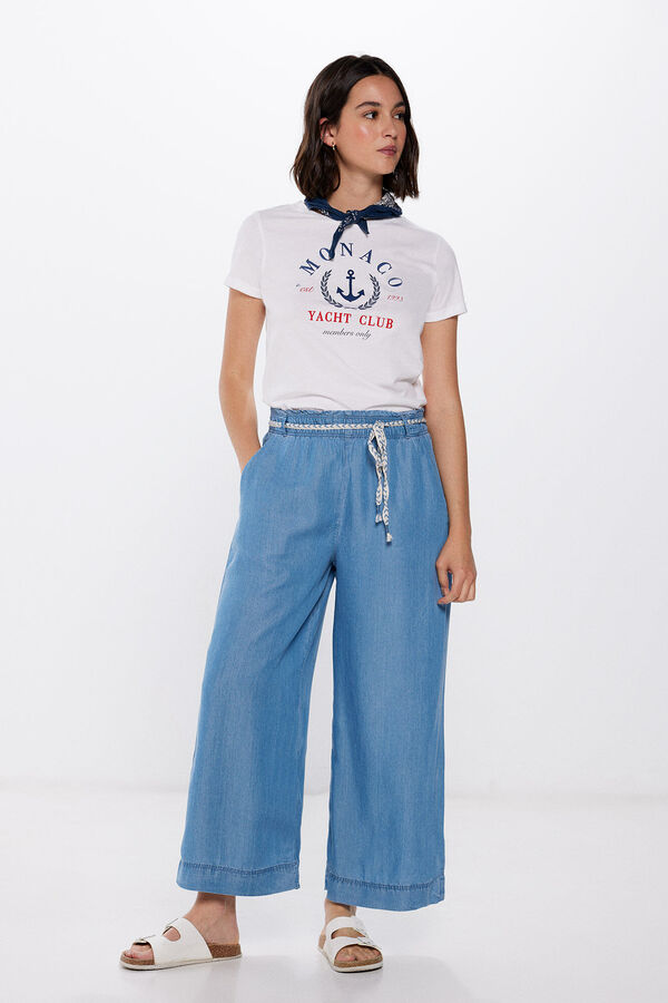 Springfield Jeans Culotte azul
