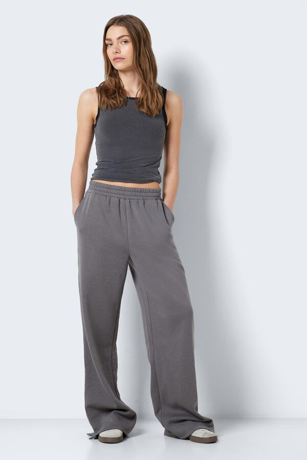 Noisy May T-shirt com detalhe na bainha preto