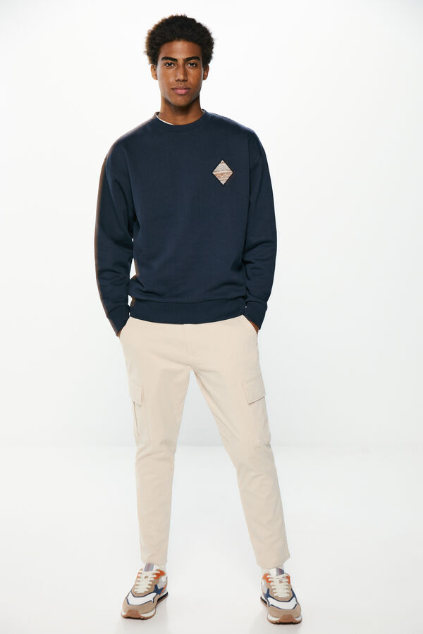 Springfield Sudadera parche azul