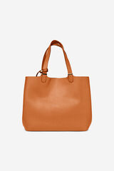 Pieces Bolso tipo shopper marrón