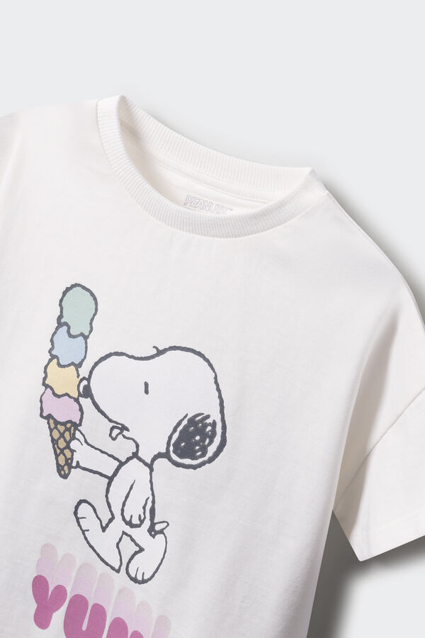 Springfield Kids T-shirt Snoopy menina branco
