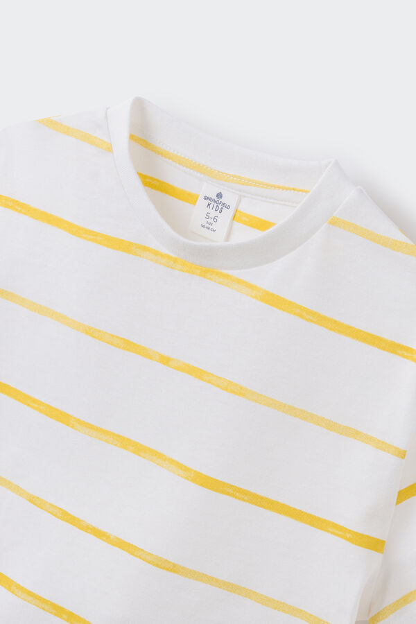 Springfield Kids T-shirt riscas menino vermelho