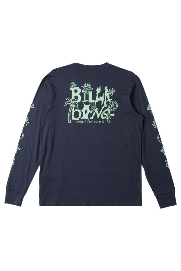 Billabong Camiseta de manga larga para Hombre azul