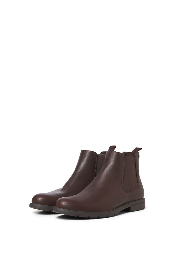 Jack & Jones Botas chelsea marr&oacute;n