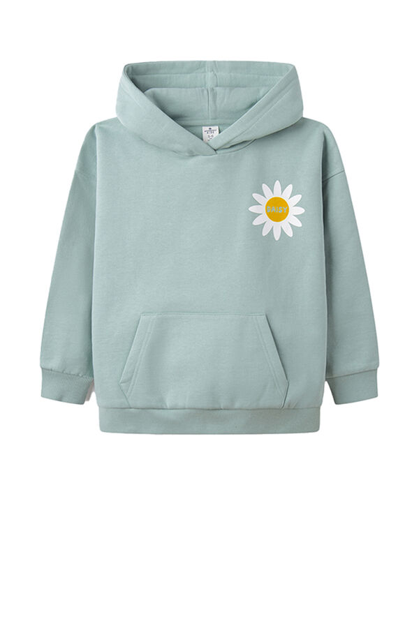 Springfield Kids Sudadera capucha flor ni&ntilde;a verde