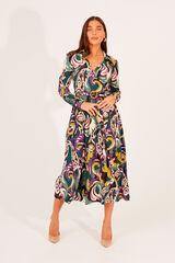 Brave Soul Vestido largo de manga larga blanco