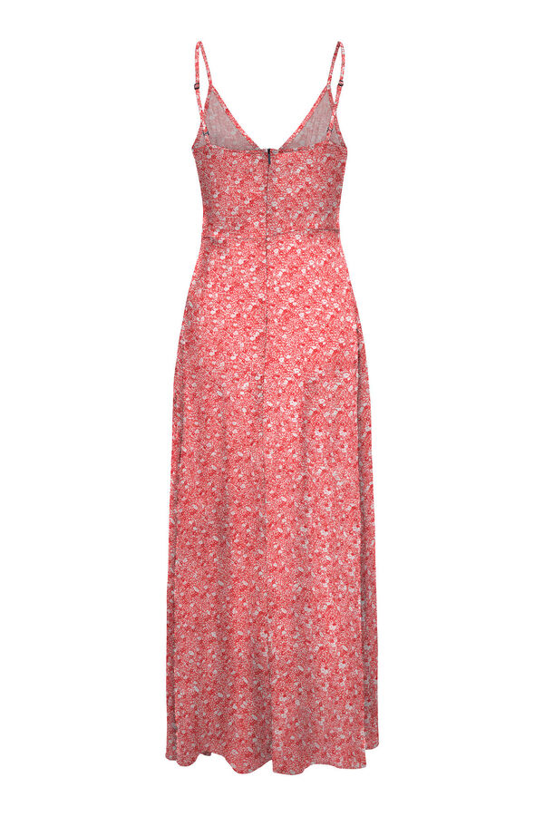 Only Vestido largo de tirantes regulables rosa