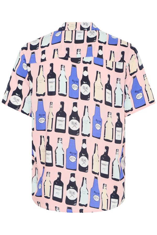 Blend Camisa de manga curta estampada rosa