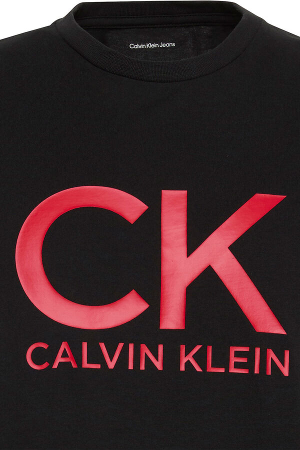 CK Jeans Camiseta con gr&aacute;fico negro