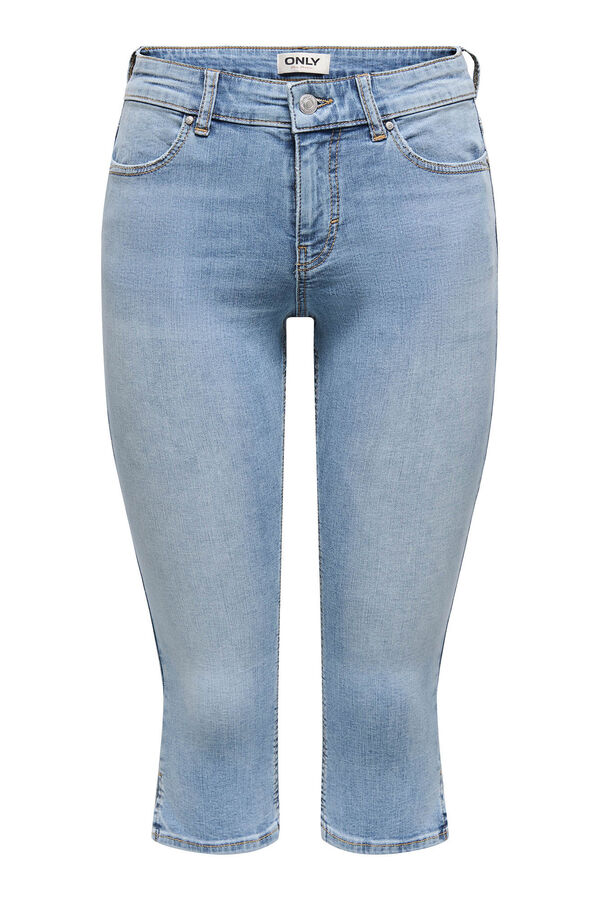 Only Jeans pirata el&aacute;stico azul