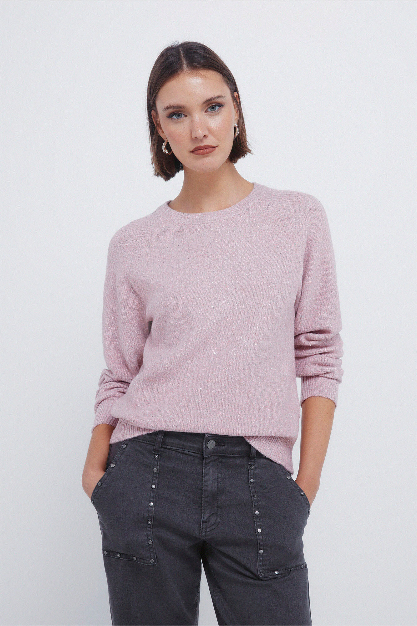 Springfield Camisola com lantejoulas