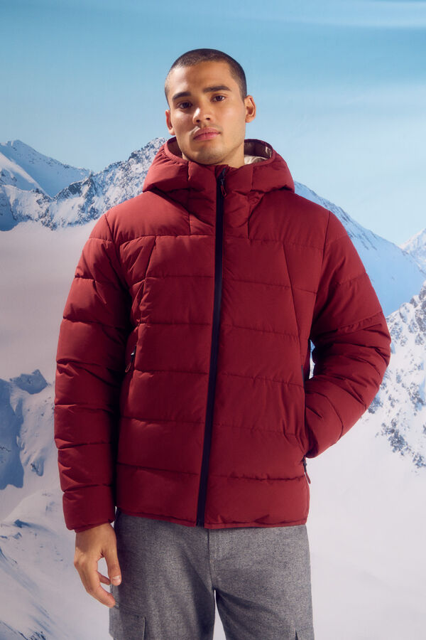 Springfield Casaco acolchoado t&eacute;rmico vermelho