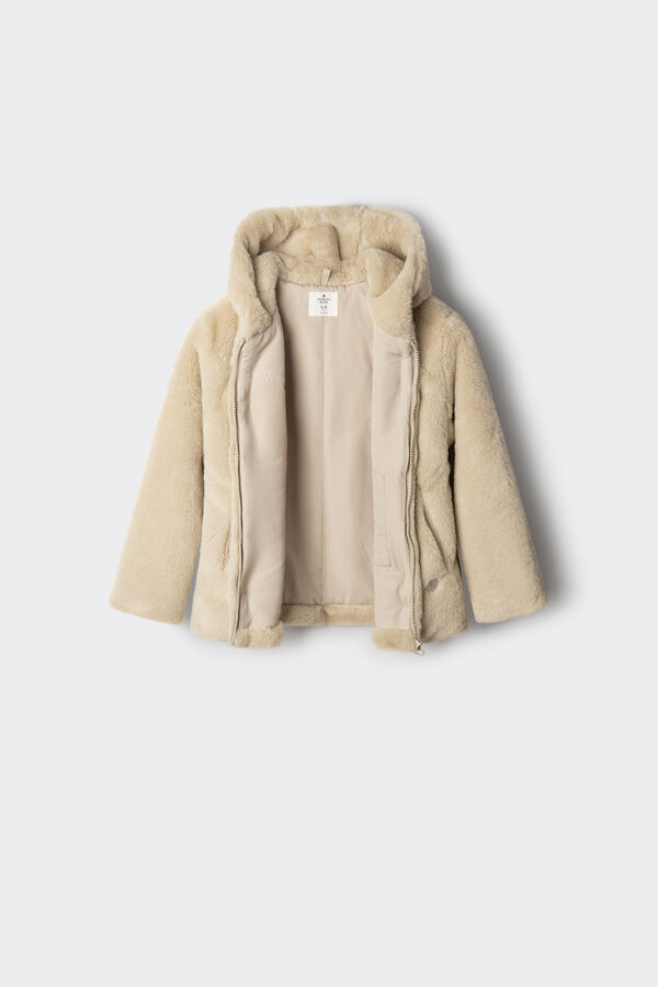 Springfield Kids Abrigo pelo ni&ntilde;a beige