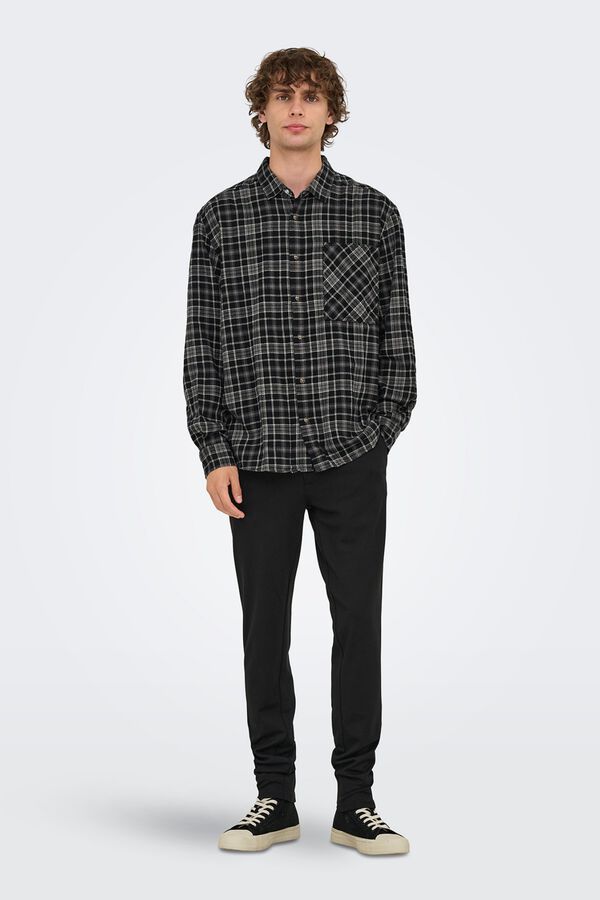 Only & Sons Pantal&oacute;n chino negro