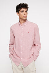 Springfield Camisa lino color rosa