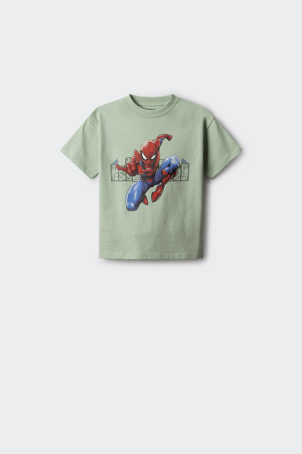 Springfield Kids Camiseta Spiderman ni&ntilde;o verde