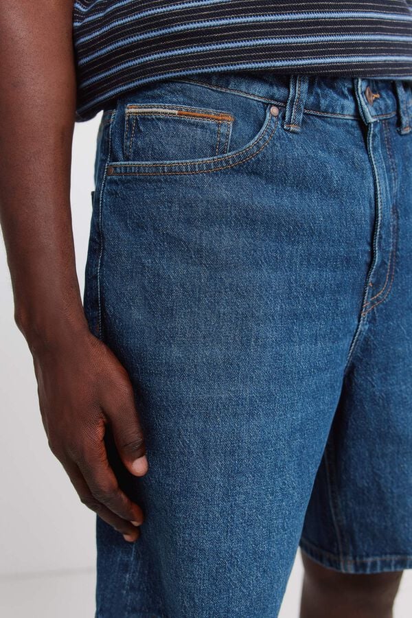 Springfield Bermuda vaquera regular fit azul