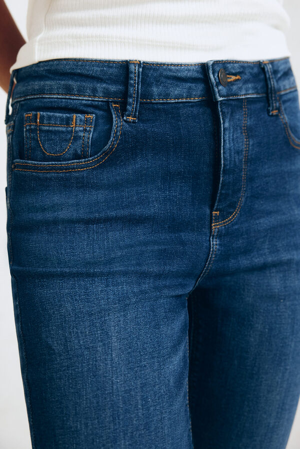 Springfield Jeans slim cropped azul