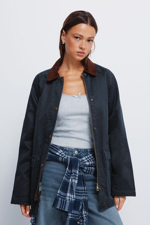 Springfield Parka encerada azul