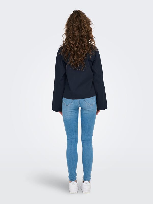 Only Gabardina corta azul